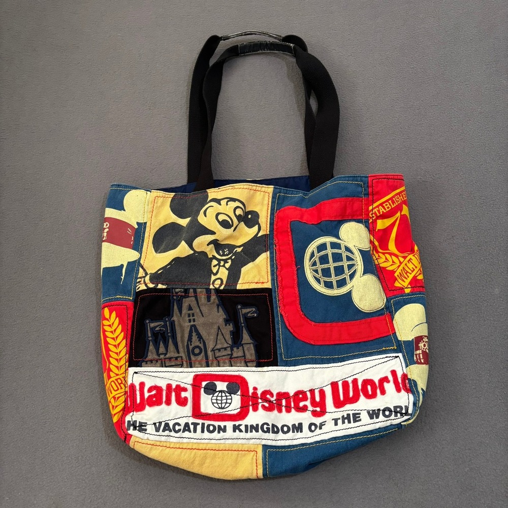 Disney Parks Tote Bag Patchwork Mickey Walt Disney World